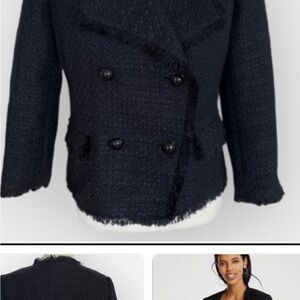Ann Taylor Black Tweed Blazer